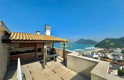 Cobertura com 3 dormitórios à venda, 318 m² por r$ 2.500.000,00 - tombo - guarujá/sp