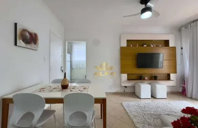 Apartamento com 1 dormitório à venda, 57 m² por r$ 375.000,00 - pitangueiras - guarujá/sp