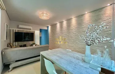 Apartamento à venda, 108 m² por r$ 820.000,00 - pitangueiras - guarujá/sp