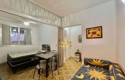 Kitnet à venda no tombo em guarujá | alfa imóveis guarujá