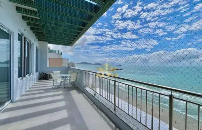 Cobertura reformada frente ao mar - cobertura à venda com  3 dormitórios sendo 3 suítes na praia da pitangueiras guarujá.