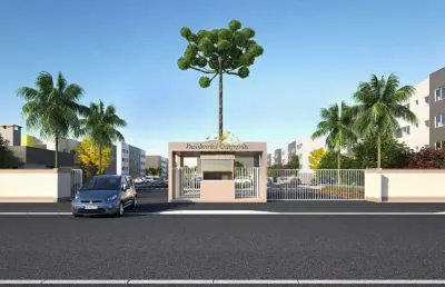Apartamento com 2 quartos à venda na rua maria joaquina vaz, 721, jardim itaqui, campo largo por r$ 155.000
