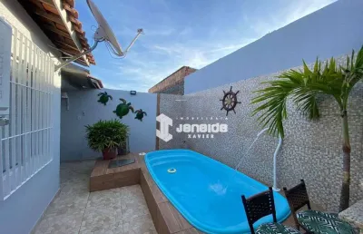Casa com 2 dormitórios à venda,com piscina e area goumert, 80 m² por r$ 200.000 - tomba - feira de santana/ba