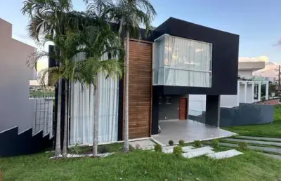 Exclusividade| magnífica casa em alphaville litoral norte 2| 4 suítes| fino acabamento| r$2.000.000,00