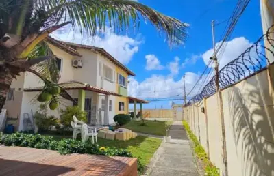 Casa duplex mobiliada  para locação  em ipitanga - frente mar.