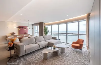 Apartamento de luxo na fazenda, itajaí-sc: 3 quartos, 3 suítes, 3 salas, 5 banheiros, 5 vagas de garagem, 328,96m² de área. venha conferir!