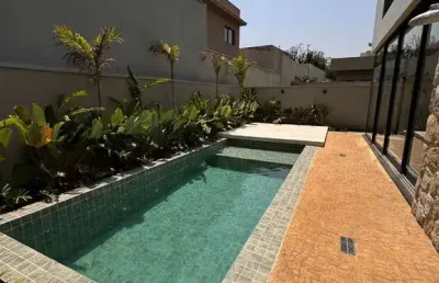 Residência exclusiva em condomínio de luxo em ribeirão preto-sp, vila do golf: 4 quartos, 4 suítes, 2 salas, 5 banheiros, 4 vagas, 288,11 m².