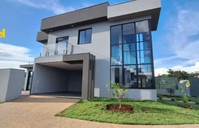 Imperdível! casa em condomínio de luxo em ribeirão preto-sp, bairro real sul. 3 quartos, 3 suítes, 2 salas, 5 banheiros, 4 vagas, 210m².