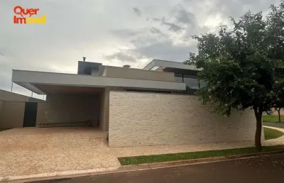 Casa em condomínio de luxo em ribeirão preto-sp, bairro terras de florença: 3 quartos, 3 suítes, 5 banheiros, 4 vagas - 174,52 m².
