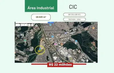 Terreno comercial à venda na Rua Vicente Michelotto, 4812, Cidade Industrial, Curitiba