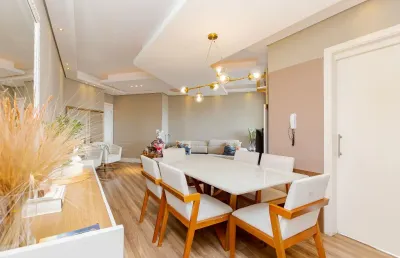 Totalmente mobiliado com eletros - portao - 3 qtos - 90m²