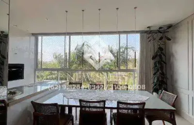 Apartamento c/ 3 suítes plenas, nascente, 2 vagas de garagem -jd. atlântico