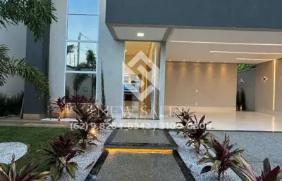 Luxuosa casa à venda no setor parque amazônia, alto padrão e sofisticação