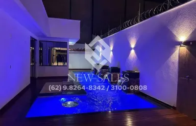 Casa alto padrão com 4 suítes - piscina aquecida - setor faiçalville
