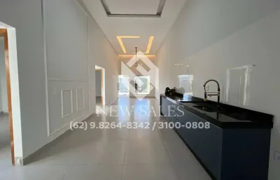 Casa nova de alto padrão c/ 3 quartos (1suíte) - setor santos dumont