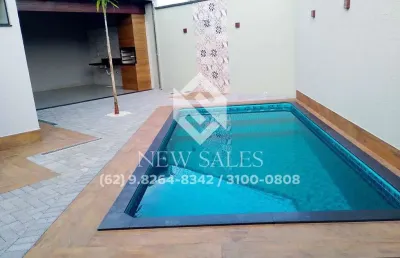 Casa com 3 quartos sendo 1 suíte - piscina - setor brisas da mata