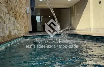 Casa térrea com 117m², 3 quartos e área de lazer completa no belvedere