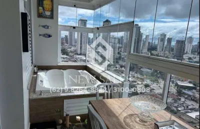 Flat mobiliado de 43m² em frente ao parque vaca brava – vista privilegiada