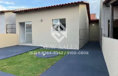 Casa 2 quartos em condomínio fechado com quintal – trindade/go