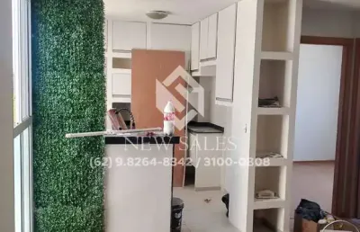 Apartamento 2 quartos, 53m², armários planejados- aparecida de goiânia