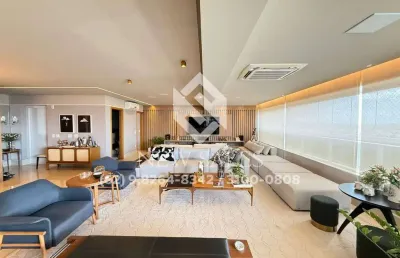Apto- 4 suítes, 4 vagas, mobiliado, varanda gourmet, 264 m²- setor oeste