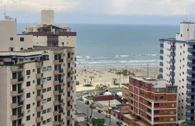 Cobertura  3 dorms, piscina, vista mar, tupi, praia grande! - cód: act2381