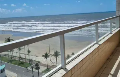 Predio frente mar com vista lateral do  mar, financia!