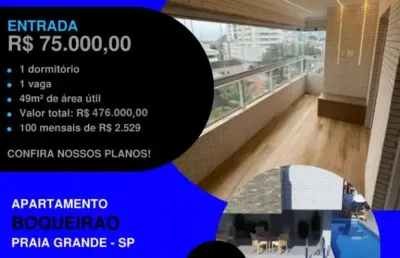 Tá acabando! obras aceleradas - lançamento 1 dormitório boqueirão facilitado