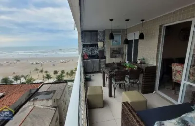 3 dorm. 2 vagas, finamente mobiliado, prédio frente mar! - cód: act2923