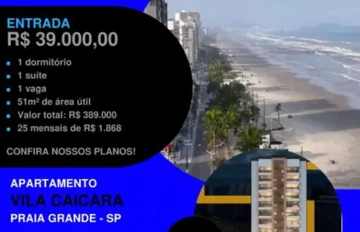 More a 2 quadras do mar * entrada de 39 mil - pague facil! pouquissimas unidades!!