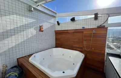 Tá linda viu!! cobertura duplex em prédio frente mar * mobiliada finamente com ofurô