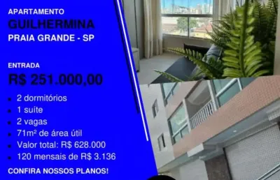 Nossa prontinho para morar - sacada integrada envidraçada - férias na praia!
