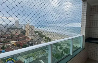 Prédio frente mar!! vista mar - 2 dorms com 2 vagas e sacada gourmet!
