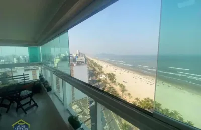 Apartamento frente mar com elevador privativo 3 dorms na mirim!! - cód: act3161