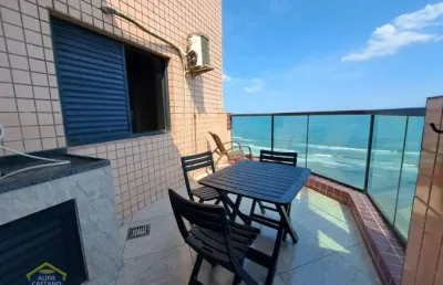 Linda cobertura com vista mar no caiçara! - cód: act3264