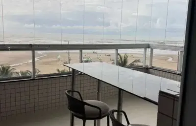 02 dorms, sendo 01 suíte, predio frente mar, com vista mar total!!