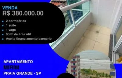 Você viu? na quadra do mar e coladinho de tudo - 2 dorms com sacada por apenas...