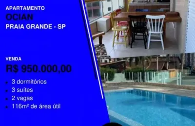 3...2...1...oportunidade! 3 suítes com 2 vagas perto do mar por apenas...
