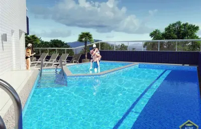 Direto com a construtora na quadra da praia, vista mar, ant761