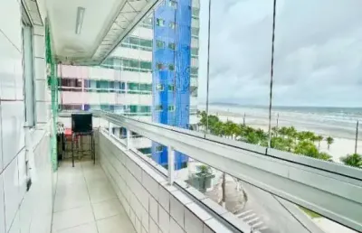 Apartamento 3 dormitórios com vista total para o mar!! - cód: act3355