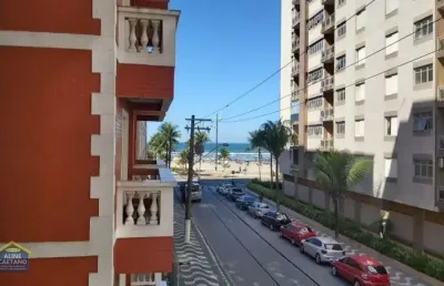 Ótimo apartamento 1 dormitório com vista lateral para o mar!! - cód: act3383