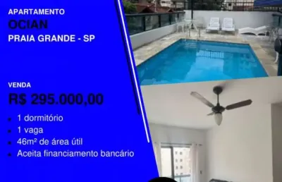 Não comprou ainda?  grudado do mar! 1 dorm mobiliado pé no comércio por apenas...