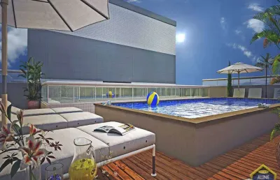 Apto 02 dorms, 50 mts da praia entrada de 64 mil, parc. direto