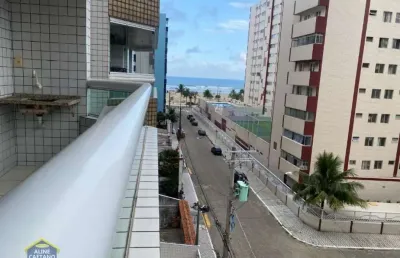 Guilhermina - apto 02 dosms, 112 m2, vista mar por 630 mil