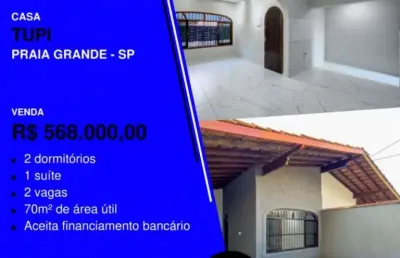 Casa com 2 quartos à venda na Rua Tupi, 123, Tupi, Praia Grande