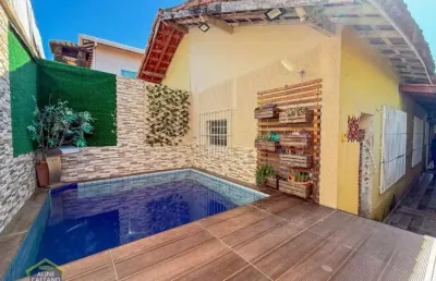 Linda casa térrea geminada - piscina e churrasqueira! parcele direto!