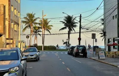 Ap frente rua, vista mar c/02 dorms no parc. direto
