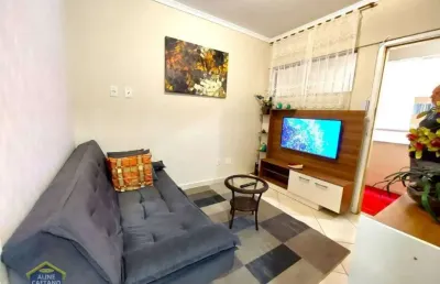 Lindo apartamento em prédio frente mar no canto do forte! financia!