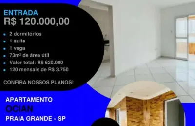 Pronto para morar! 2 quadras do mar - 120 mil de entrada é chaves na mão - facilitado com a construtora