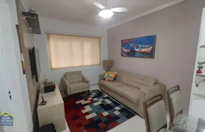 Prédio frente mar no canto - apto 02 dorms,  mobiliado 560 mil